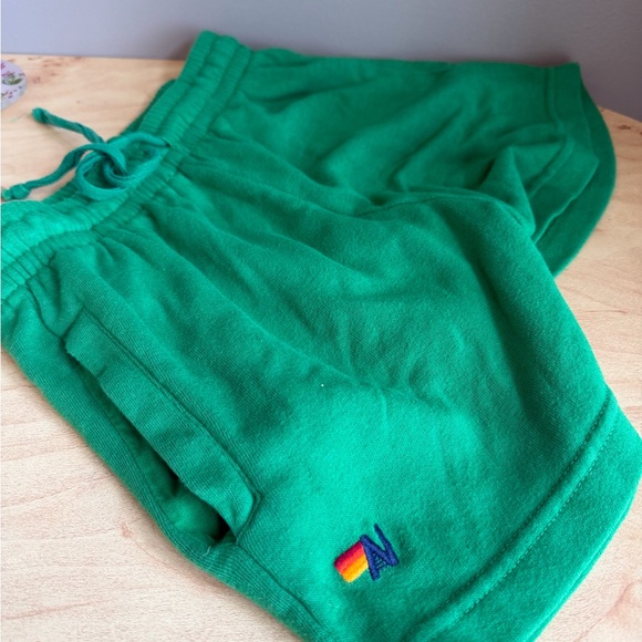 Green Aviator Nation Sweatshorts! Size S - Picture 4 of 5